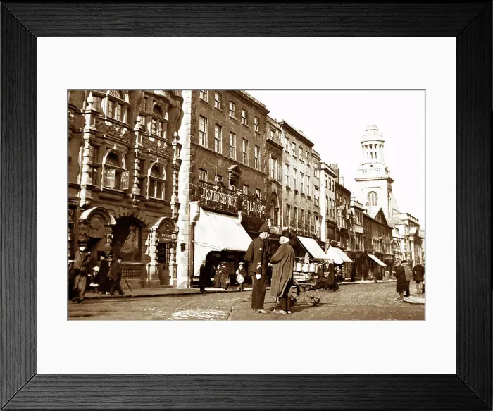 Framed Print : High Street, Oxford, early 1900s Framed Print : High Street, Oxford, early 1900s