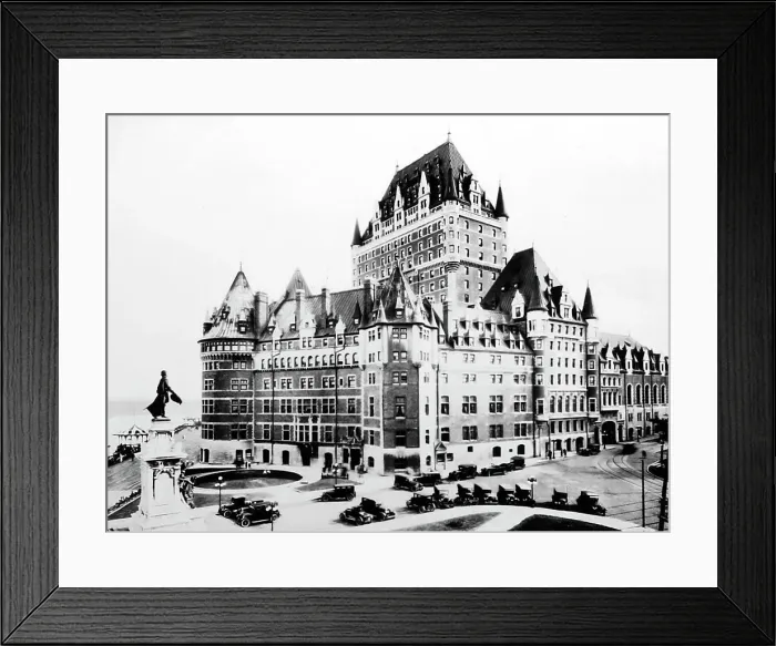 Framed Print : Chateau Frontenac, Quebec, Canada, early 1900s Framed Print : Chateau Frontenac, Quebec, Canada, early 1900s