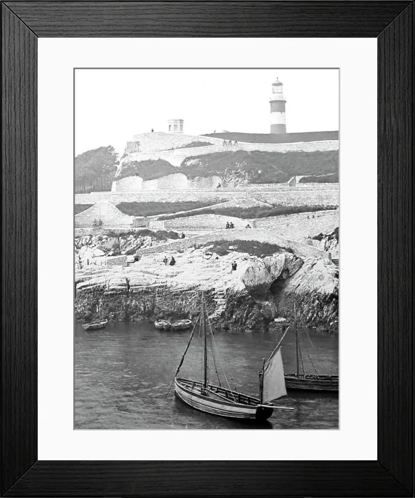 Framed Print : Plymouth Hoe, Victorian period Framed Print : Plymouth Hoe, Victorian period