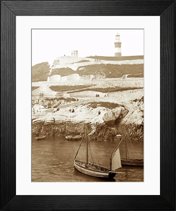 Framed Print : Plymouth Hoe, Victorian period Framed Print : Plymouth Hoe, Victorian period