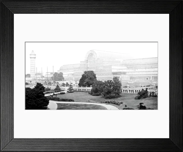Framed Print : Crystal Palace, Sydenham, London, Victorian period Framed Print : Crystal Palace, Sydenham, London, Victorian period
