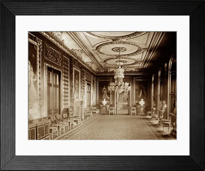 Framed Print : Throne Room, Windsor Castle, Victorian period Framed Print : Throne Room, Windsor Castle, Victorian period