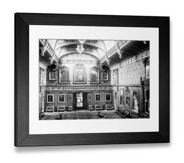 Framed Print : Waterloo Chamber, Windsor Castle, Victorian period Framed Print : Waterloo Chamber, Windsor Castle, Victorian period