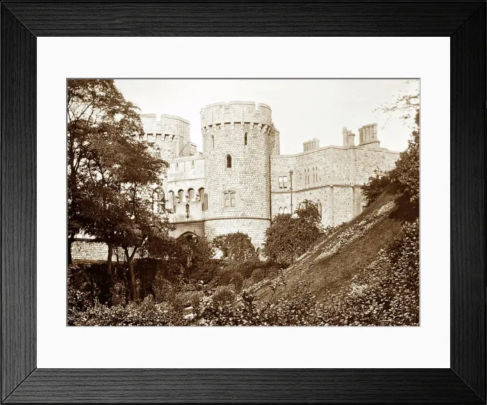 Framed Print : Norman Tower, Windsor Castle, Victorian period Framed Print : Norman Tower, Windsor Castle, Victorian period