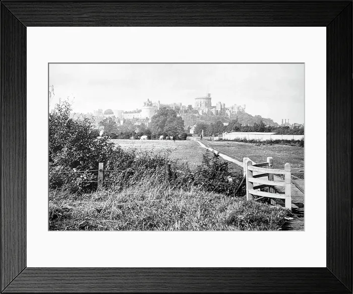 Framed Print : View of Windsor Castle, Victorian period Framed Print : View of Windsor Castle, Victorian period
