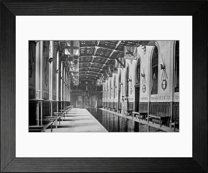 Framed Print : St. George's Hall, Windsor Castle, Victorian period Framed Print : St. George's Hall, Windsor Castle, Victorian period