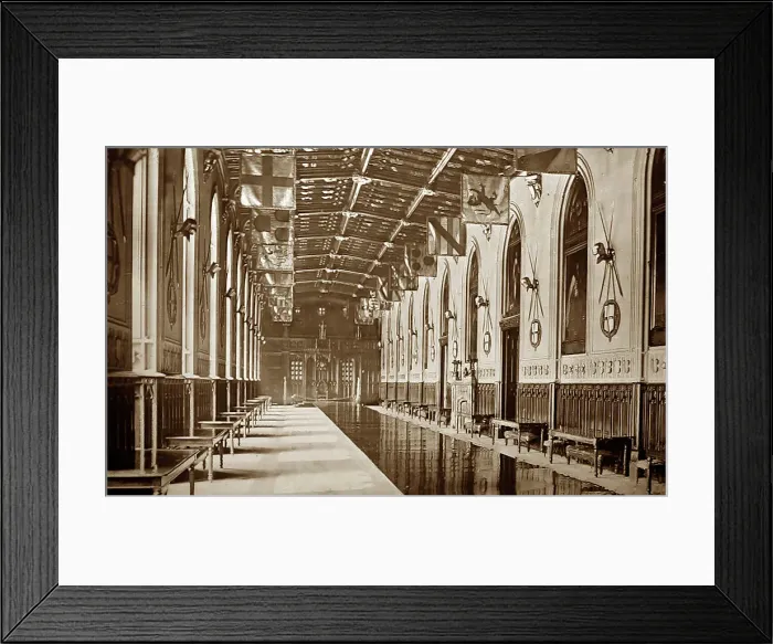 Framed Print : St. George's Hall, Windsor Castle, Victorian period Framed Print : St. George's Hall, Windsor Castle, Victorian period