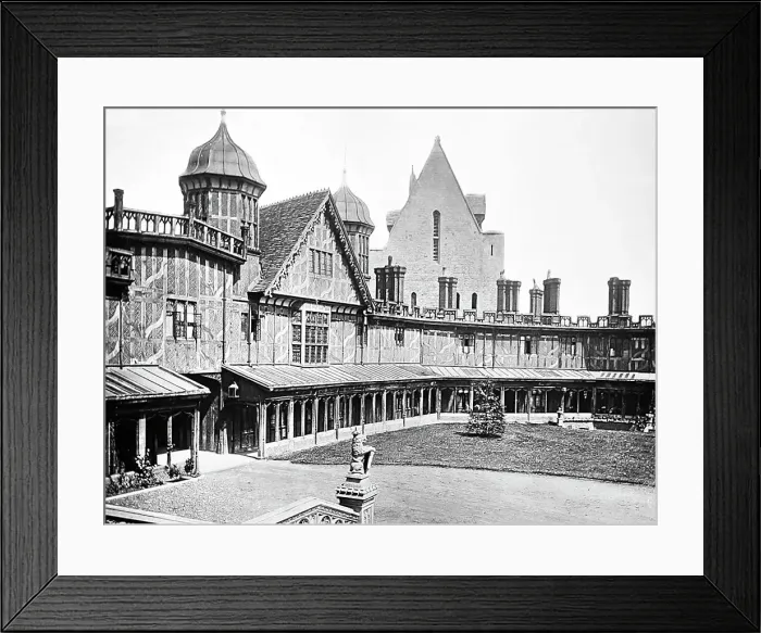 Framed Print : Horseshoe Cloister, Windsor Castle, Victorian period Framed Print : Horseshoe Cloister, Windsor Castle, Victorian period