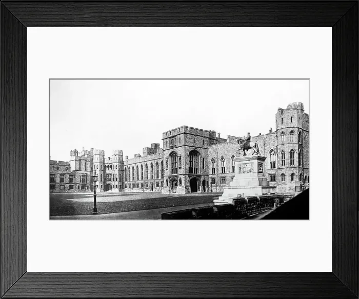 Framed Print : Grand Quadrangle, Windsor Castle, Victorian period Framed Print : Grand Quadrangle, Windsor Castle, Victorian period