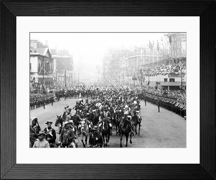 Framed Print : Edward VII Coronation Procession, London in 1902 Framed Print : Edward VII Coronation Procession, London in 1902