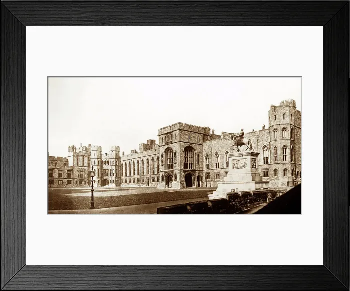 Framed Print : Grand Quadrangle, Windsor Castle, Victorian period Framed Print : Grand Quadrangle, Windsor Castle, Victorian period