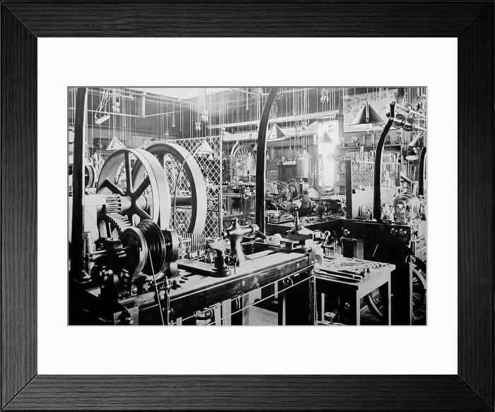 Framed Print : Sir David Solomons workshop, early 1900s Framed Print : Sir David Solomons workshop, early 1900s