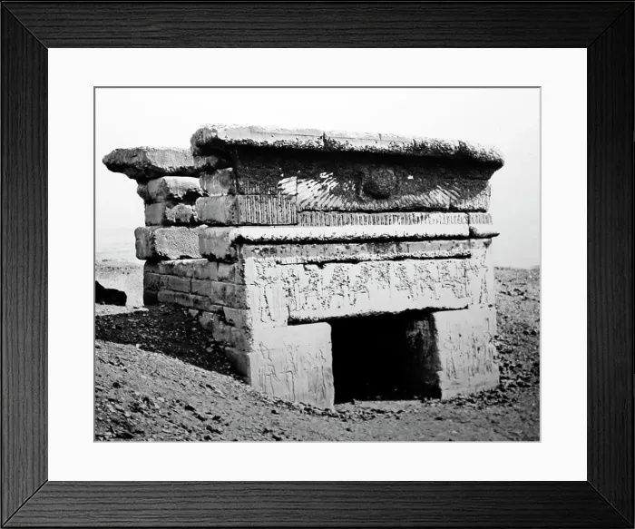 Framed Print : Great Temple, Dendera, Egypt, Victorian period Framed Print : Great Temple, Dendera, Egypt, Victorian period