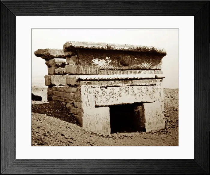 Framed Print : Great Temple, Dendera, Egypt, Victorian period Framed Print : Great Temple, Dendera, Egypt, Victorian period