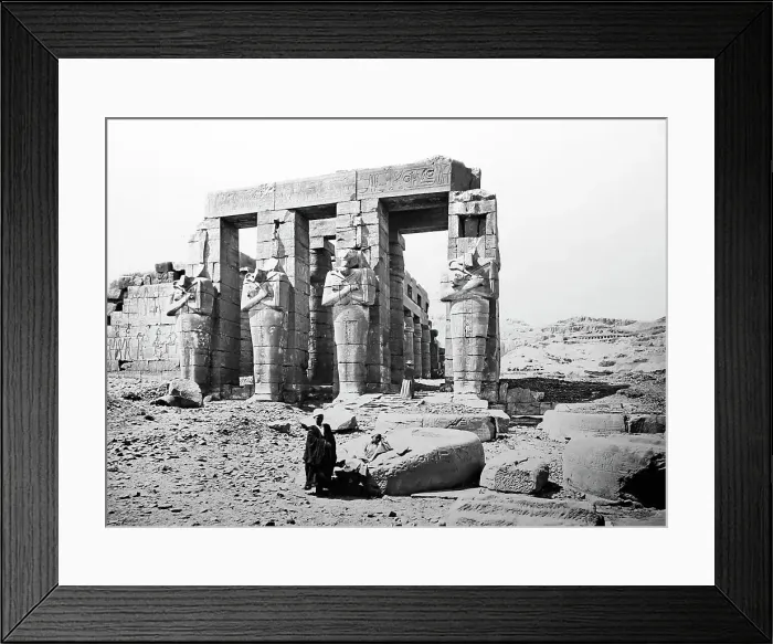 Framed Print : The Ramesseum, Thebes, Egypt, Victorian period Framed Print : The Ramesseum, Thebes, Egypt, Victorian period