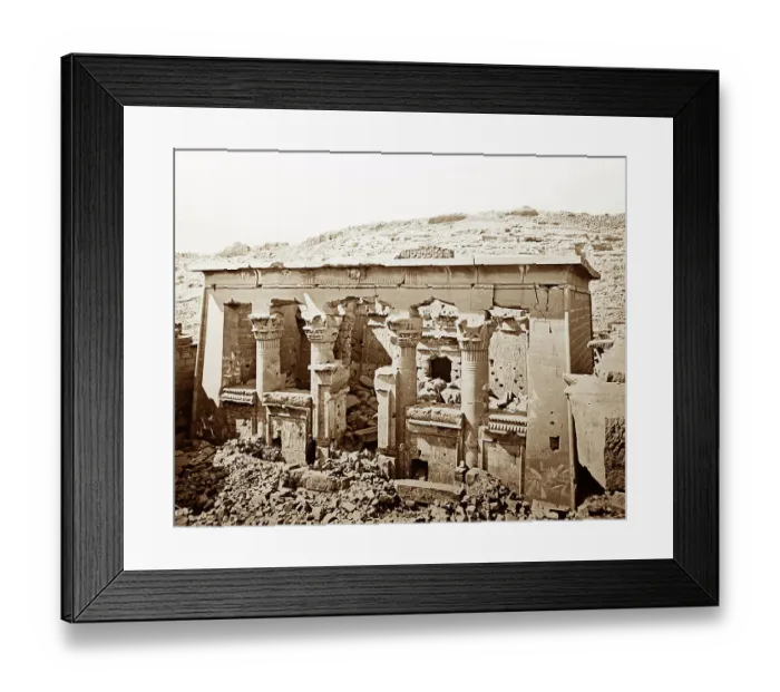Framed Print : Great Temple, Kalabshee, Egypt, Victorian period Framed Print : Great Temple, Kalabshee, Egypt, Victorian period