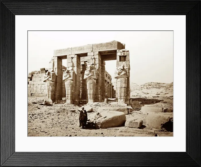 Framed Print : Ramesseum, Thebes, Egypt Framed Print : Ramesseum, Thebes, Egypt