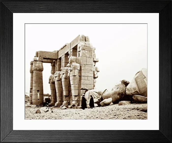 Framed Print : The Ramesseum, Thebes, Egypt, Victorian period Framed Print : The Ramesseum, Thebes, Egypt, Victorian period