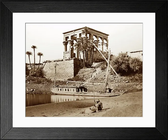 Framed Print : Philae, Egypt, Victorian period Framed Print : Philae, Egypt, Victorian period