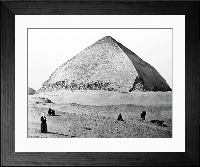 Framed Print : Dahshur Pyramid, Egypt, Victorian period Framed Print : Dahshur Pyramid, Egypt, Victorian period
