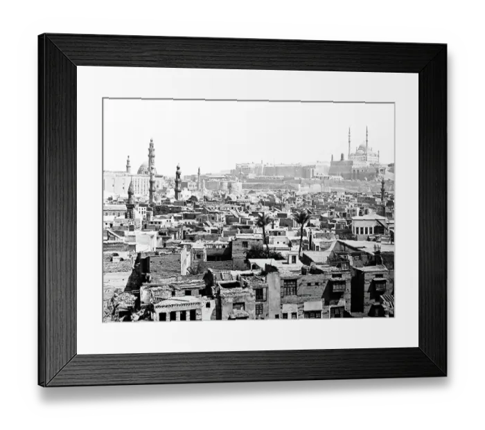 Framed Print : Panorama of Cairo, Egypt, Victorian period Framed Print : Panorama of Cairo, Egypt, Victorian period