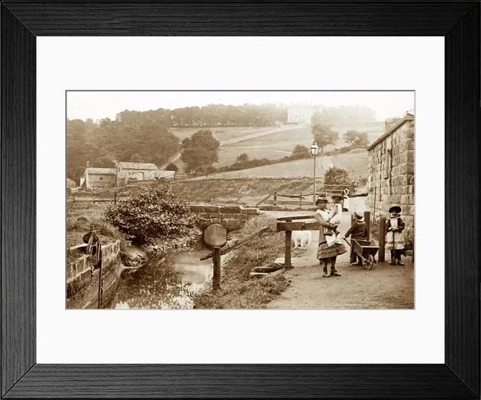 Framed Print : Meanwood Vale, Leeds, Victorian period Framed Print : Meanwood Vale, Leeds, Victorian period
