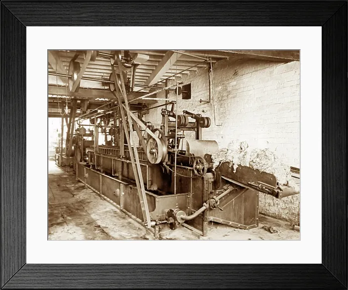 Framed Print : A wool washing machine in a woollen mill in Bradford Framed Print : A wool washing machine in a woollen mill in Bradford