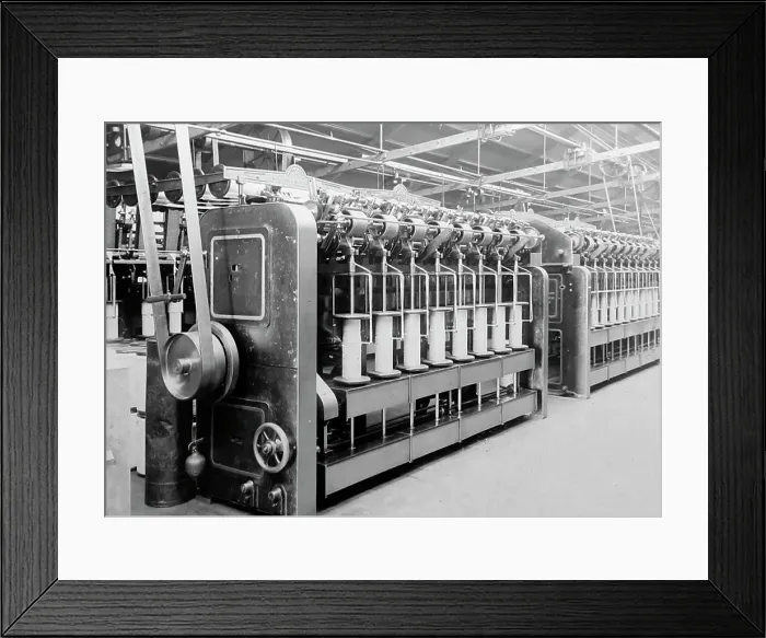 Framed Print : Cone Finishing Box Woollen Mill Bradford Wool Framed Print : Cone Finishing Box Woollen Mill Bradford Wool