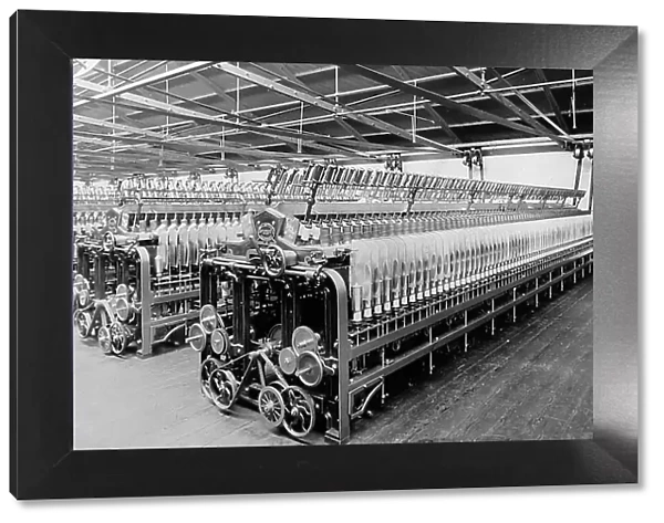 Twisting Frame in a woollen mill in Bradford