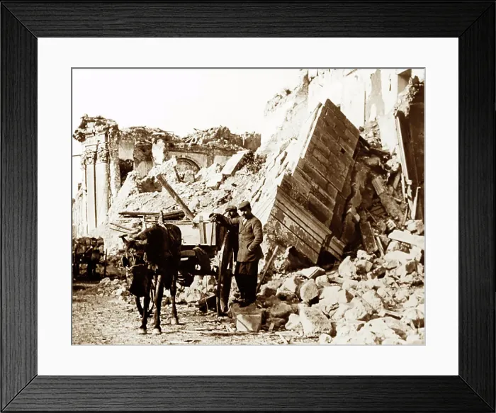 Framed Print : Messina, Sicily, Italy in 1910 Framed Print : Messina, Sicily, Italy in 1910