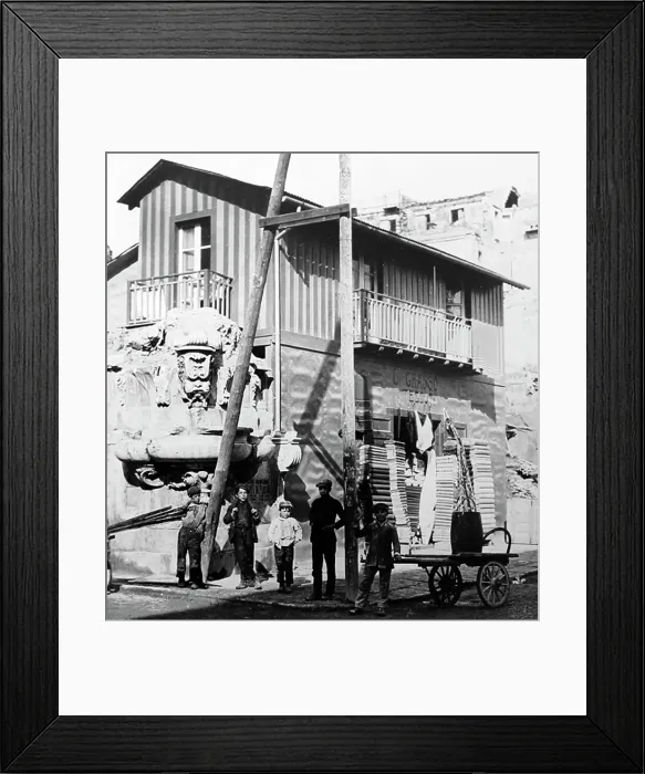 Framed Print : Messina, Sicily, Italy in 1910