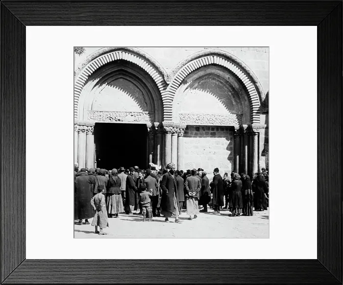 Framed Print : Church of the Holy Sepulchre, Jerusalem, Israel, early 1900s Framed Print : Church of the Holy Sepulchre, Jerusalem, Israel, early 1900s