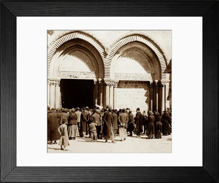 Framed Print : Church of the Holy Sepulchre, Jerusalem, Israel, early 1900s Framed Print : Church of the Holy Sepulchre, Jerusalem, Israel, early 1900s