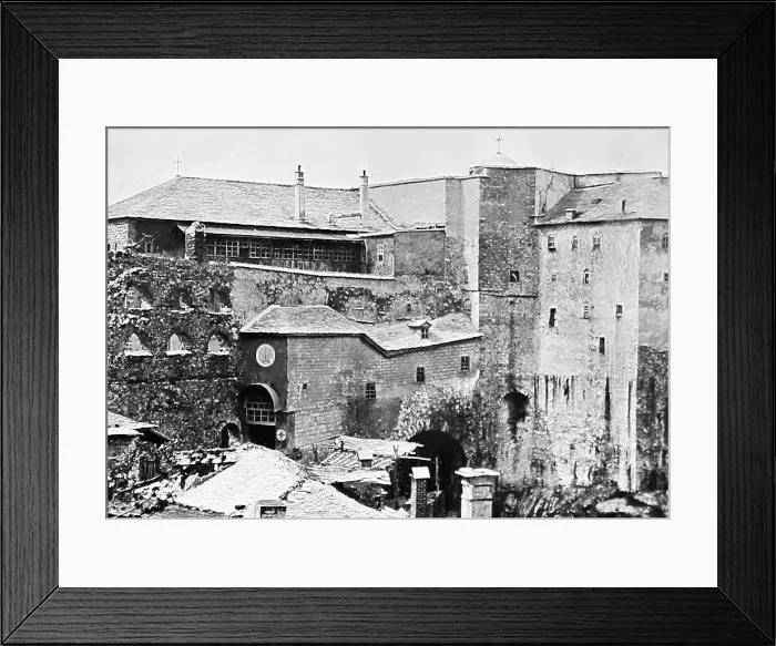 Framed Print : Monastery of Simopetra, Mount Athos, Greece, early 1900s Framed Print : Monastery of Simopetra, Mount Athos, Greece, early 1900s