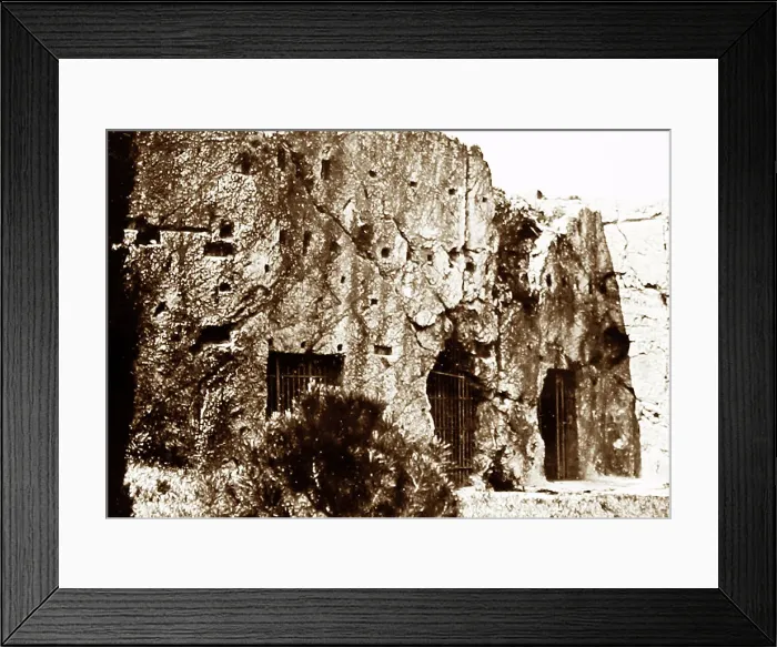 Framed Print : Prison of Socrates, Athens, Greece, early 1900s Framed Print : Prison of Socrates, Athens, Greece, early 1900s