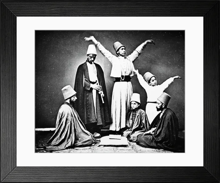 Framed Print : Whirling Dervishes, Victorian period Framed Print : Whirling Dervishes, Victorian period