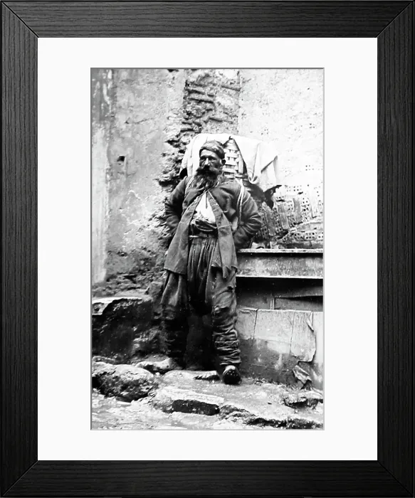 Framed Print : A Carrier, Constantinople, Victorian period Framed Print : A Carrier, Constantinople, Victorian period