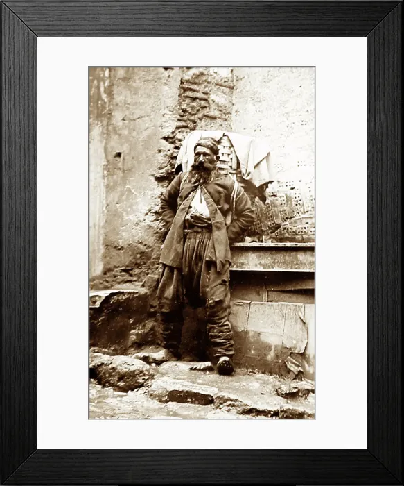 Framed Print : A Carrier, Constantinople, Victorian period Framed Print : A Carrier, Constantinople, Victorian period