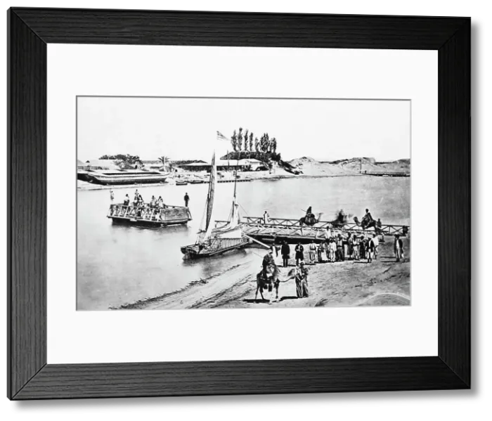 Framed Print : El Qantara, Egypt, Victorian period Framed Print : El Qantara, Egypt, Victorian period