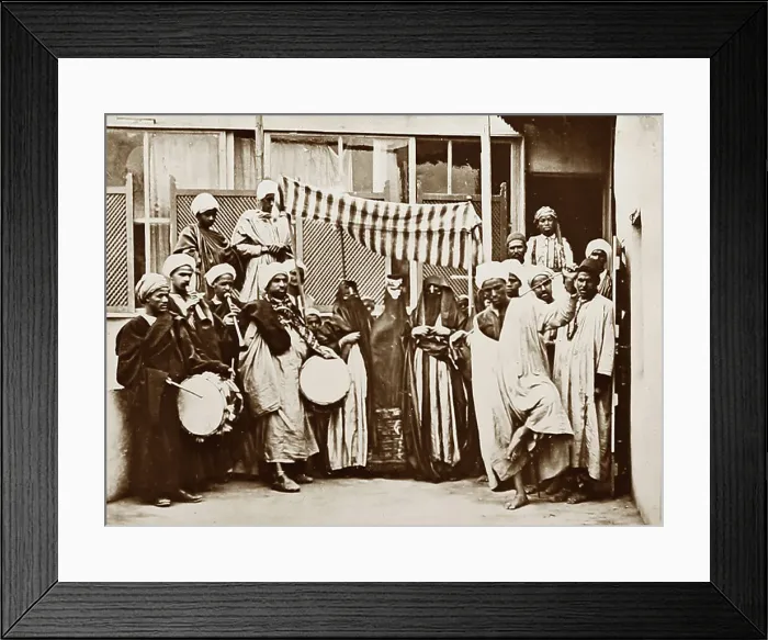 Framed Print : An Arab Wedding, Egypt, Victorian period Framed Print : An Arab Wedding, Egypt, Victorian period
