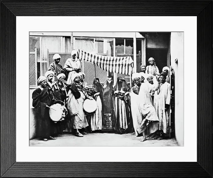 Framed Print : An Arab Wedding, Egypt, Victorian period Framed Print : An Arab Wedding, Egypt, Victorian period