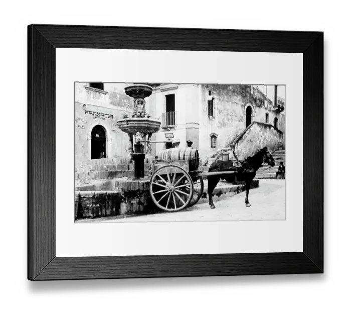 Framed Print : Taormina, Sicily, Italy, early 1900s Framed Print : Taormina, Sicily, Italy, early 1900s