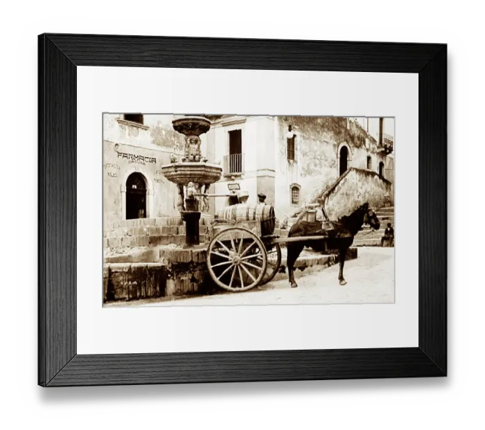 Framed Print : Taormina, Sicily, Italy, early 1900s