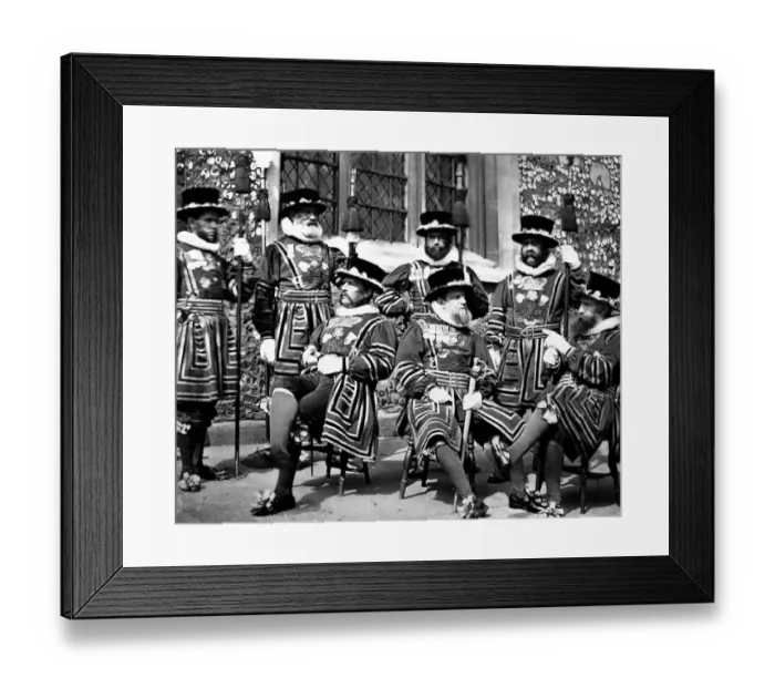 Framed Print : Tower of London Warders, London, Victorian period