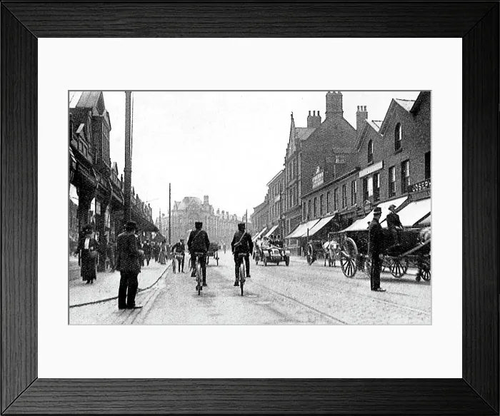 Framed Print : Altrincham Railway Street early 1900s Framed Print : Altrincham Railway Street early 1900s