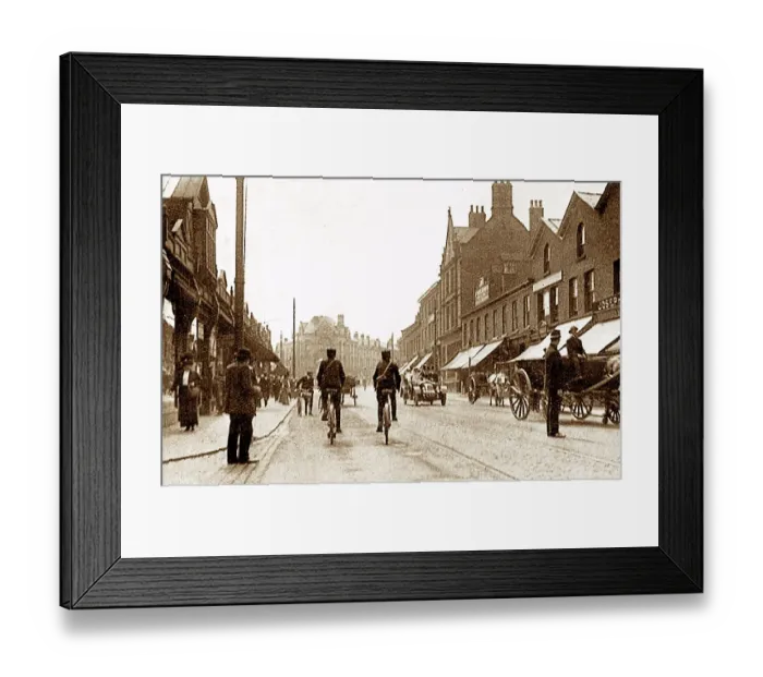 Framed Print : Altrincham Railway Street early 1900s Framed Print : Altrincham Railway Street early 1900s