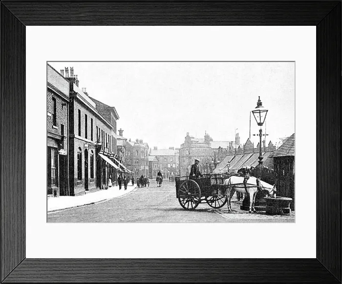 Framed Print : Altrincham Railway Street early 1900s Framed Print : Altrincham Railway Street early 1900s