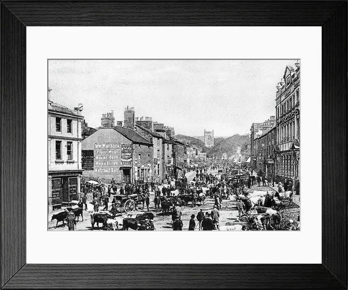 Framed Print : Skipton High Street early 1900s Framed Print : Skipton High Street early 1900s