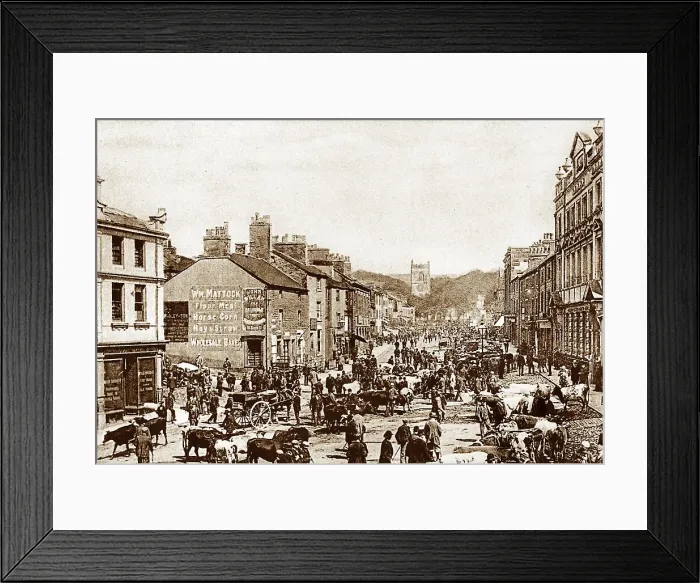 Framed Print : Skipton High Street early 1900s Framed Print : Skipton High Street early 1900s