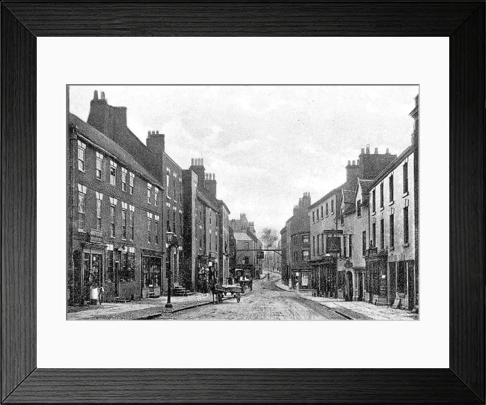 Framed Print : Ashbourne Church Street early 1900s